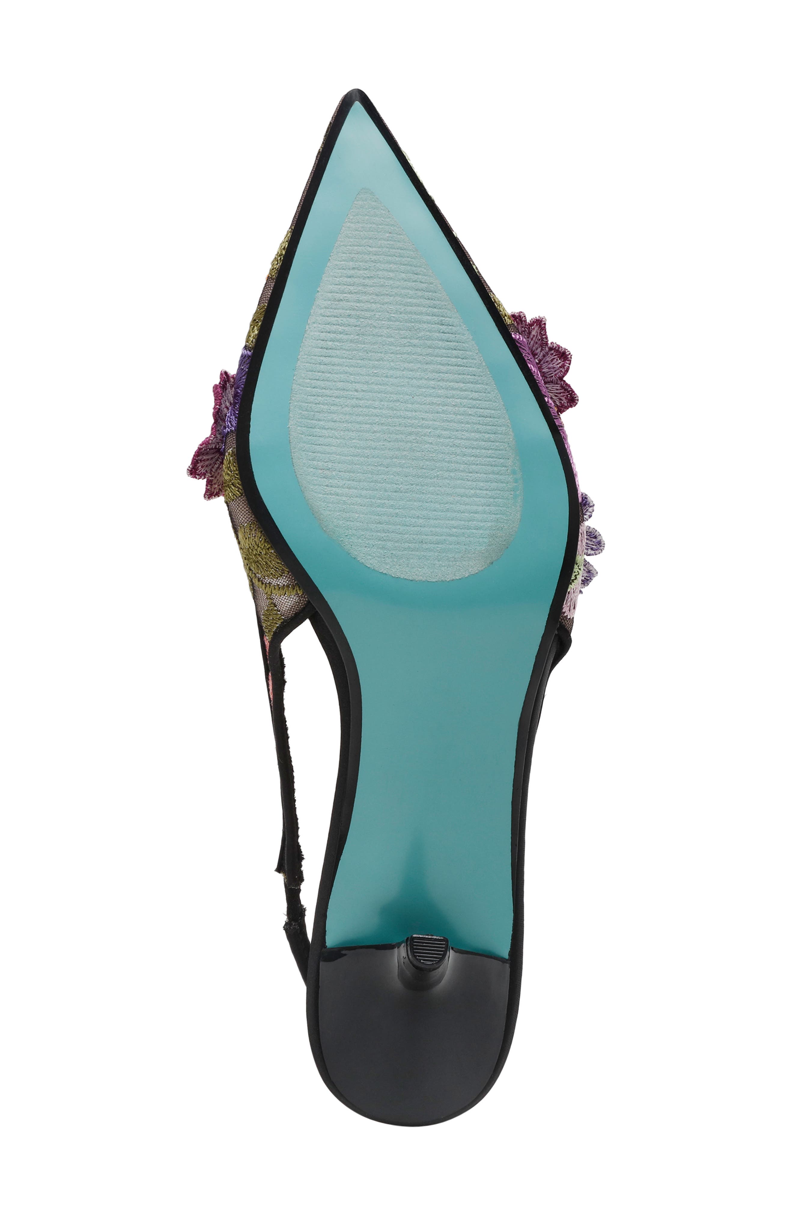 Betsey Johnson Dian Slingback Pump, Alternate, color, Black Floral