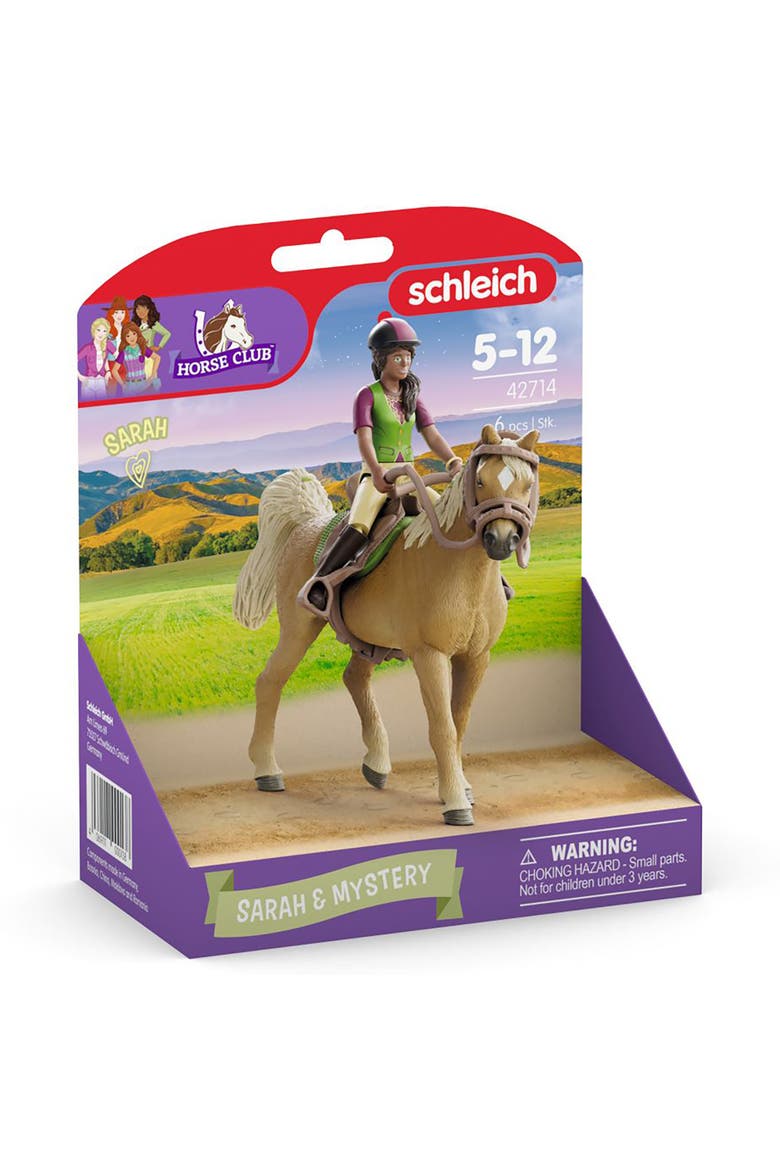 Horse Club Sarah and Mystery 6 Piece Playset, Alternate, color, Multicolored