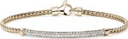 John Hardy JH Essential Pavé Bracelet, Gold, Diamonds, 2.5mm