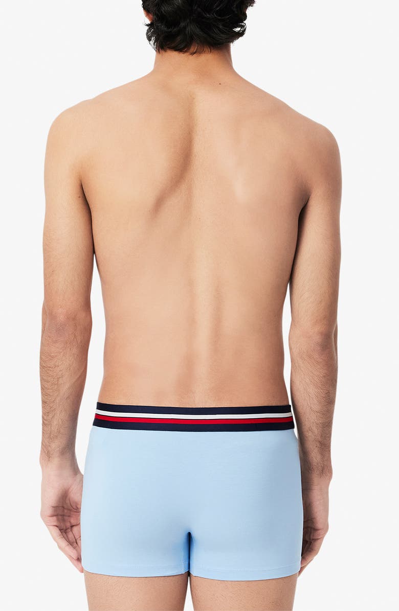 Lacoste Assorted 3-Pack Stretch Cotton Boxer Briefs, Alternate, color, Navy/ Kingdom-Overview