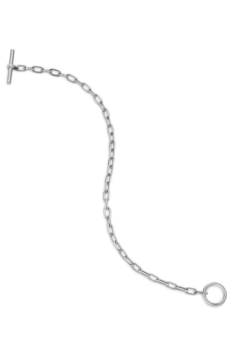 David Yurman DY Madison<sup>®</sup> Toggle Chain Bracelet in Sterling Silver, 3mm, Alternate, color, Silver