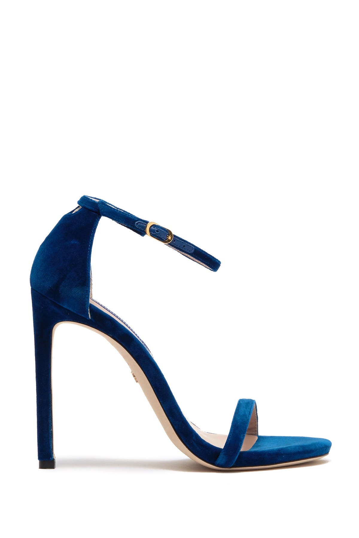 Stuart Weitzman Nudist Stiletto Ankle Strap Sandal, Alternate, color, 