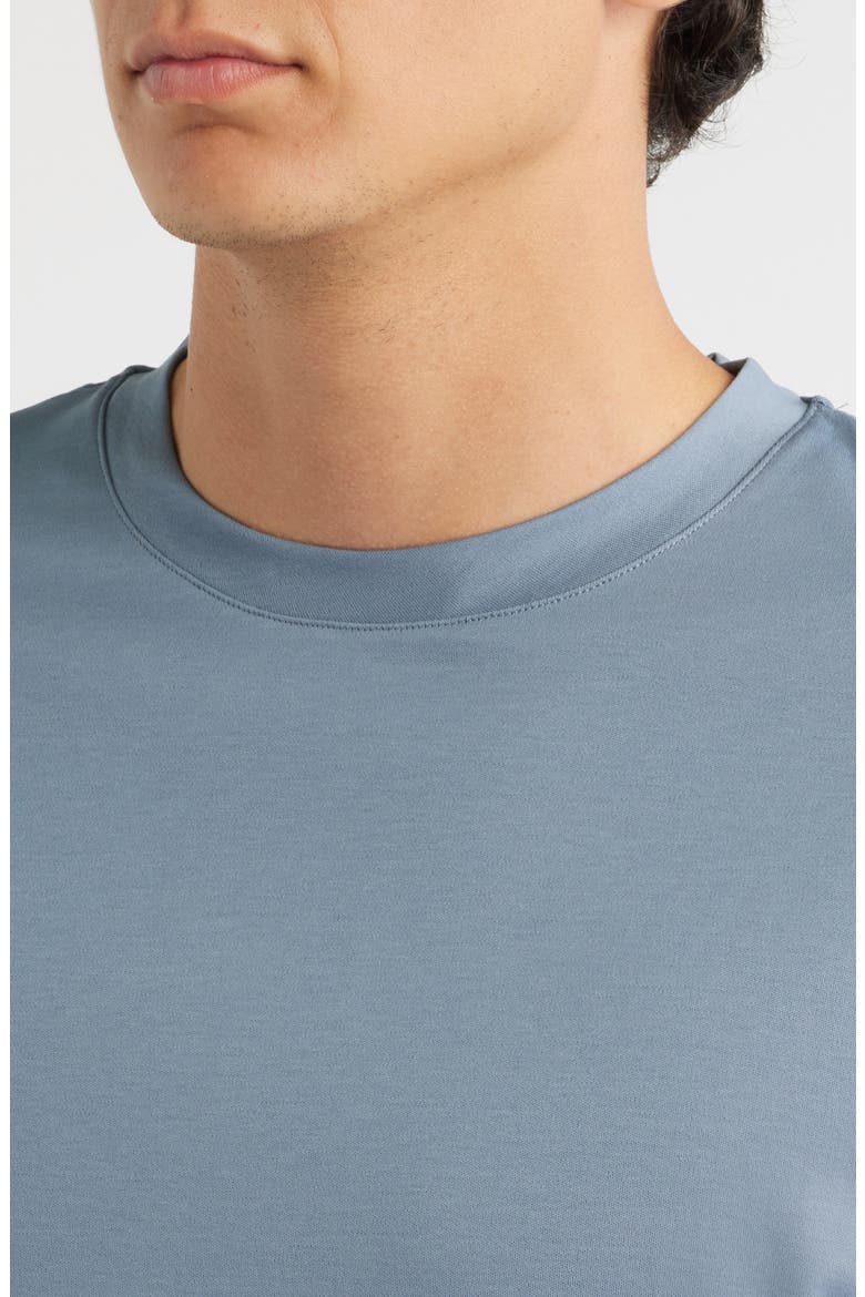 AUR1 Solid Cotton T-Shirt, Alternate, color, STEEL BLUE