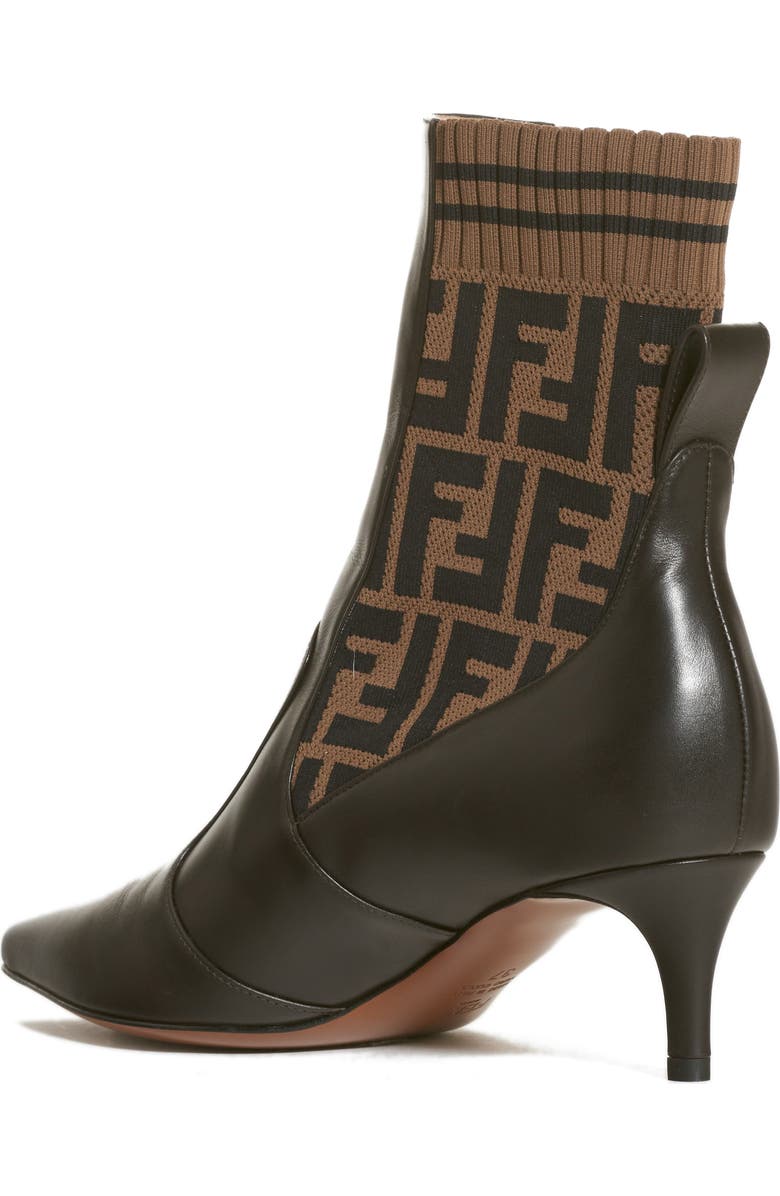 Fendi Rockoko Pointy Toe Bootie, Alternate, color,
