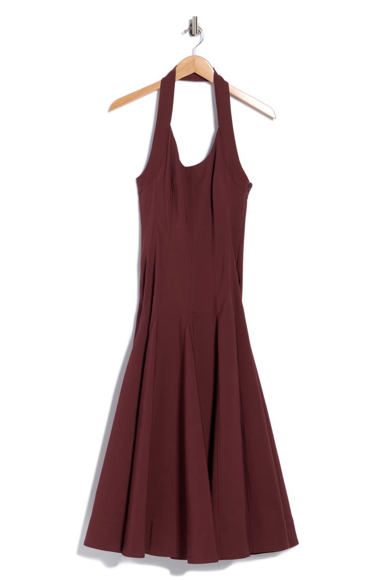 Melissa Halter Dress, Alternate, color, MAHOGANY