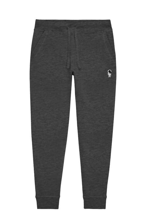Fleece Mineral Wash Sweatpants Joggers Grey