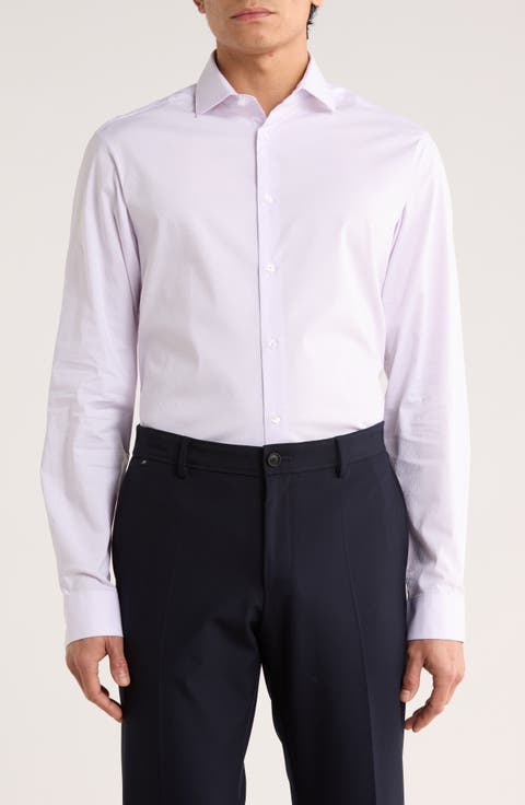 Slim Fit Stretch Dress Shirt (Regular, Big & Tall)