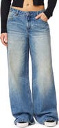 L/AB C/O OFF-WHITE Low Rise Extreme Baggy Wide Leg Jeans