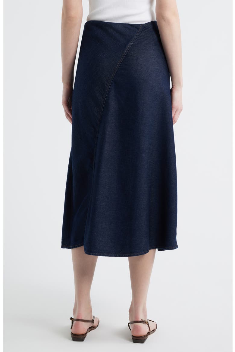 Featherweight Lisbon Denim Midi Skirt, Alternate, color, OCEAN RINSE