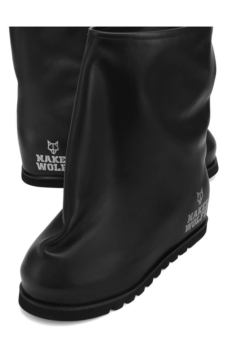 Naked Wolfe The Bag Boot Leather, Alternate, color, Black