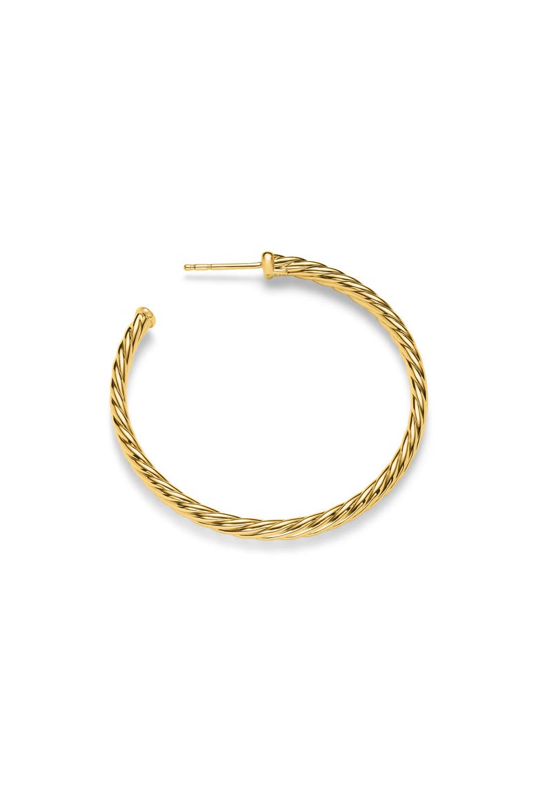 Cable Spiral Hoop Earrings, Alternate, color, GOLD