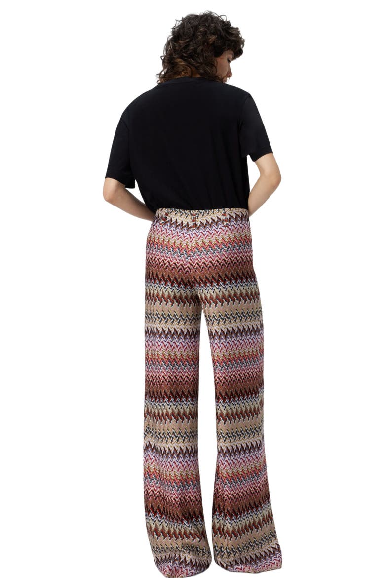 Flare Pants With Zigzag Pattern, Alternate, color, Multicoloured