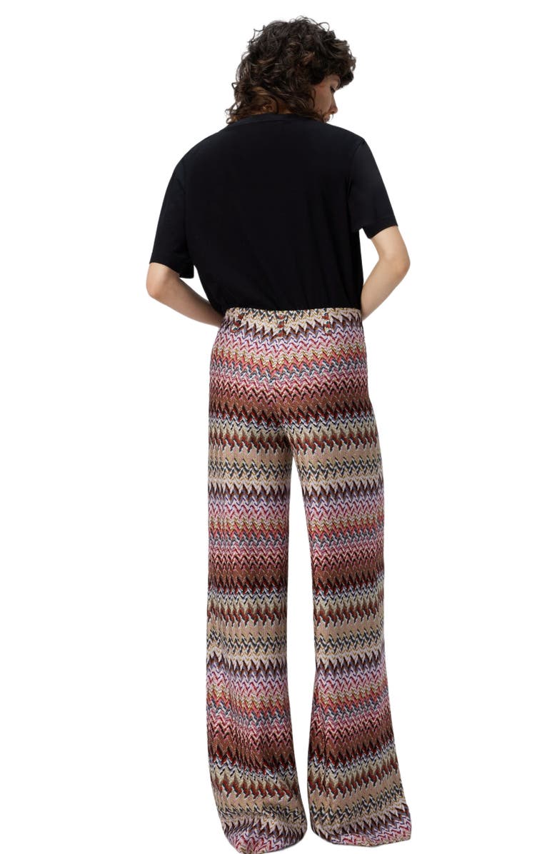 Missoni Flare Pants With Zigzag Pattern, Alternate, color, Multicoloured
