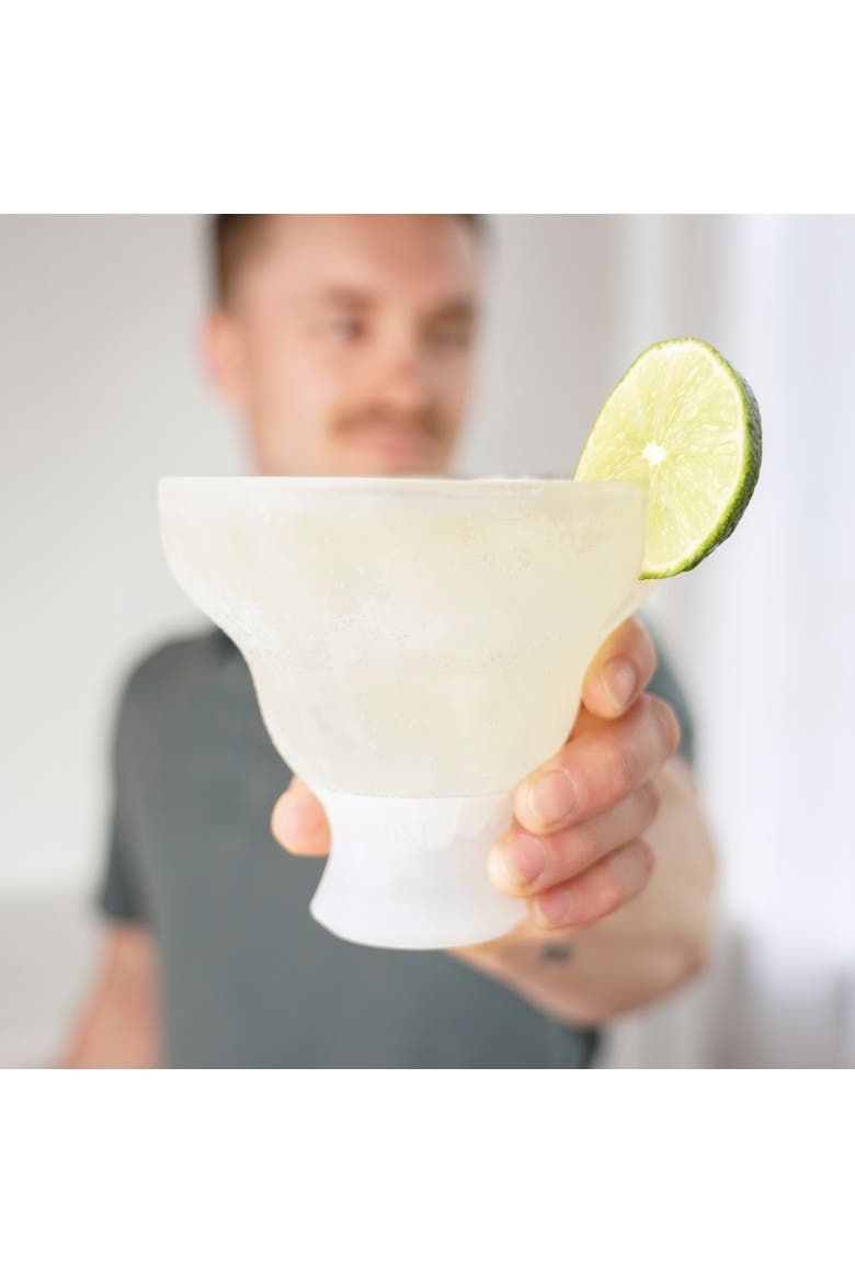 Glass FREEZE Margarita Cooling Cup Set of 2, Alternate, color, Clear