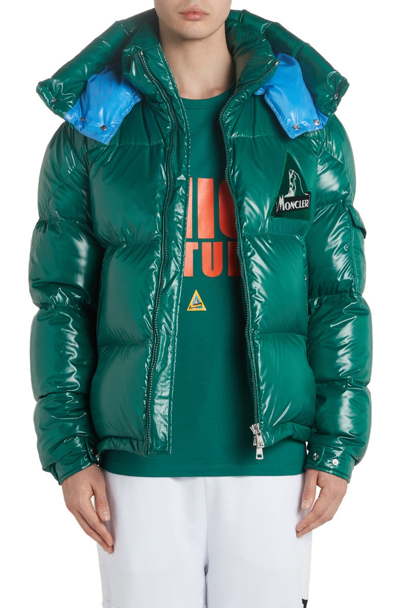 Moncler Wilson Hooded Quilted Down Puffer Jacket, Main, color, 
