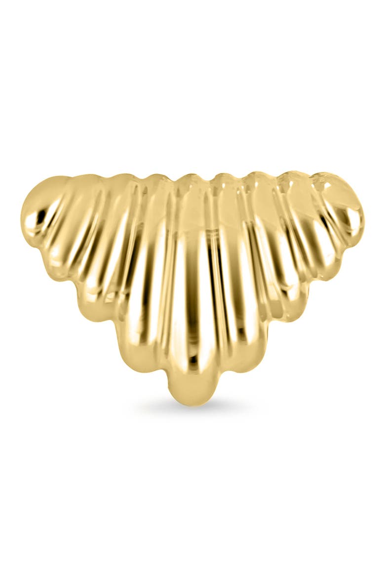14k Gold Chevron Stud Earrings, Alternate, color, 14K YELLOW GOLD