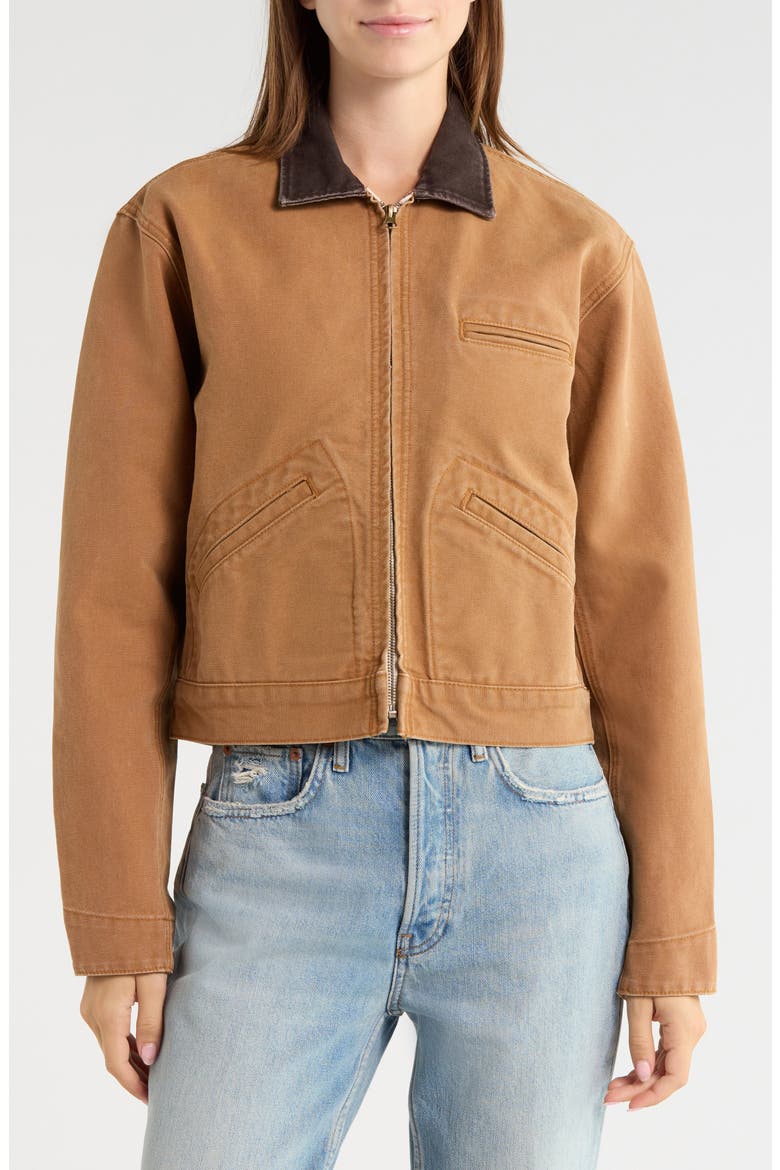 Attendant Jacket, Alternate, color, TABACCO