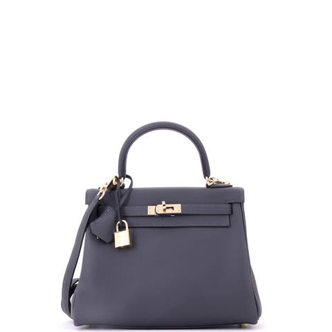 Kelly Handbag Verso Swift with Permabrass Hardware 25