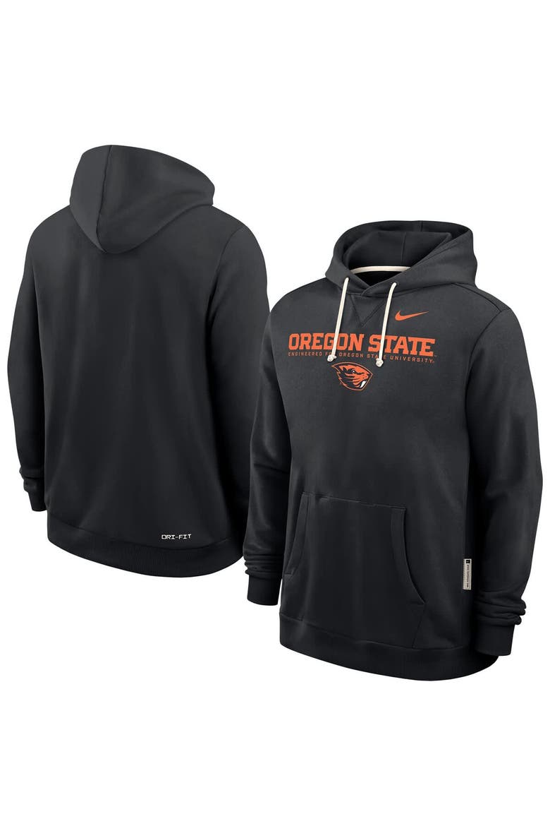 Men's Nike Black Oregon State Beavers 2025 Sideline Performance Pullover Hoodie, Main, color, Black