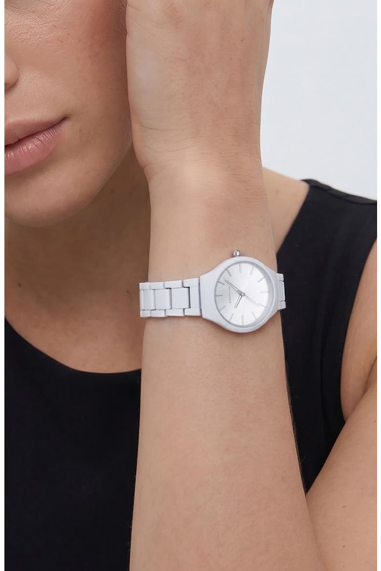 Stockholm Bracelet Watch, 34mm, Alternate, color, WHITE