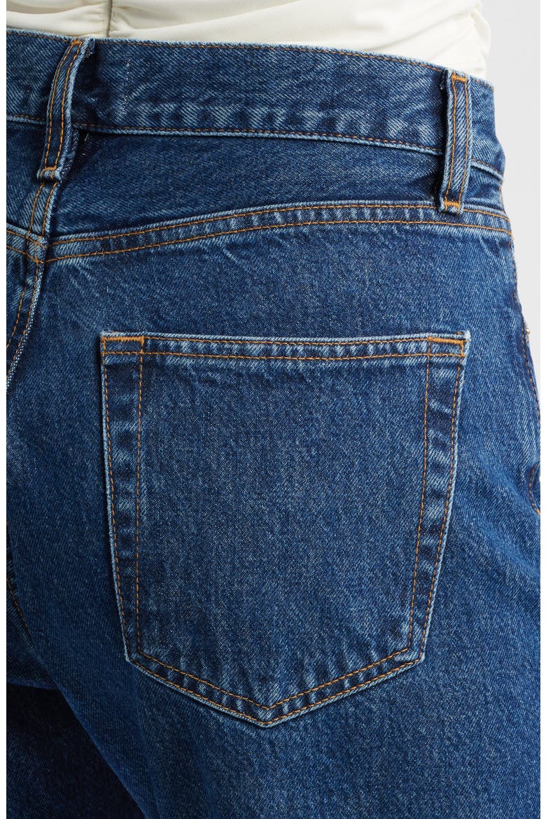 The Vertical High Waist Ankle Relaxed Straight Leg Jeans, Alternate, color, LAVISH
