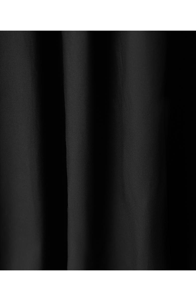 MANGO Pleated Flare Midi Dress, Alternate, color, Black
