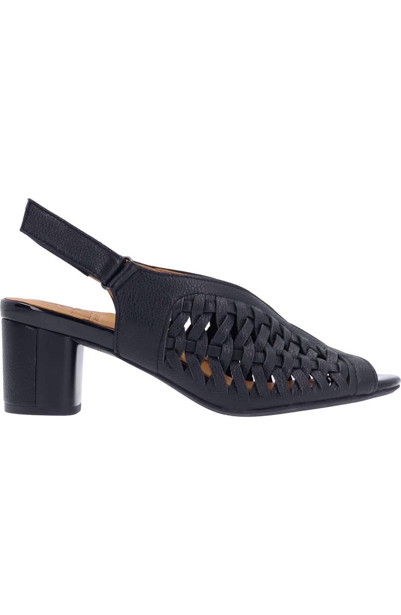 L'Amour des Pieds Myrina Basket Weave Slingback Peep Toe Sandal, Alternate, color,