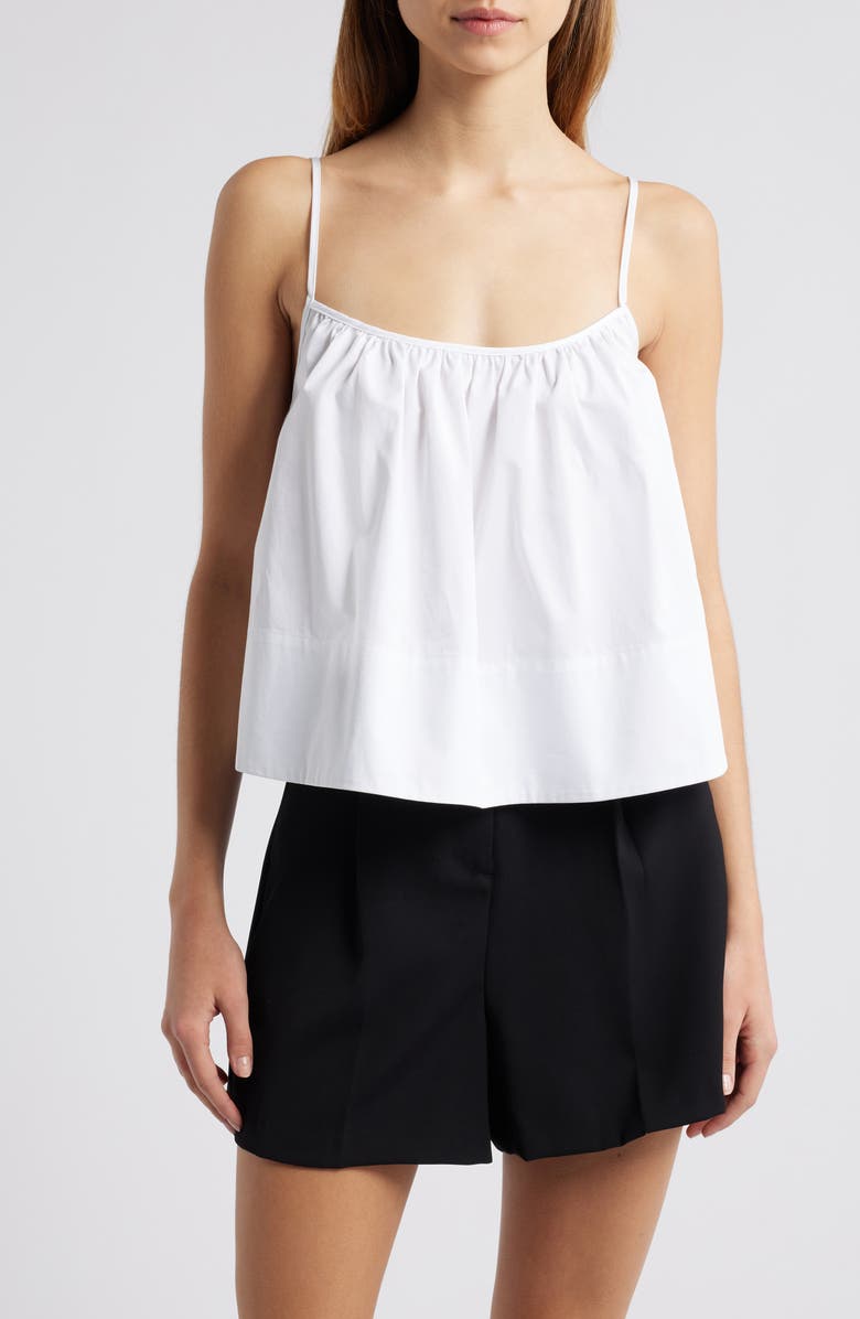 Solid & Striped The Maayan Cotton Camisole, Main, color, Optic White