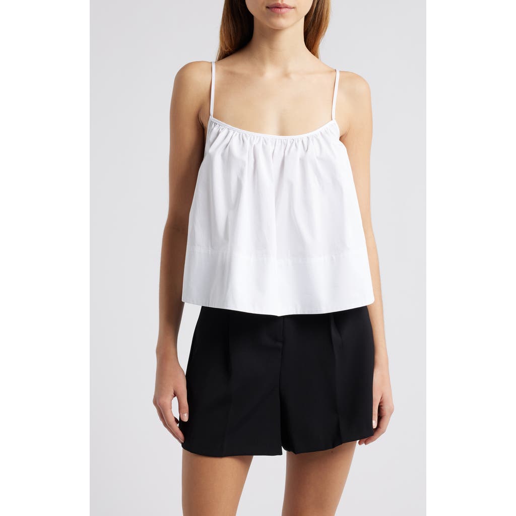 Solid & Striped The Maayan Cotton Camisole In Optic White