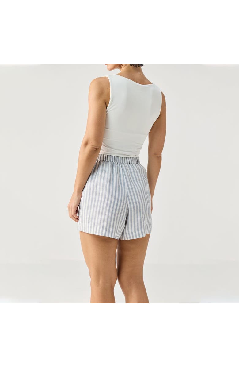 Reistor Relaxed Fit Striped Linen Shorts, Alternate, color, Striped Linen