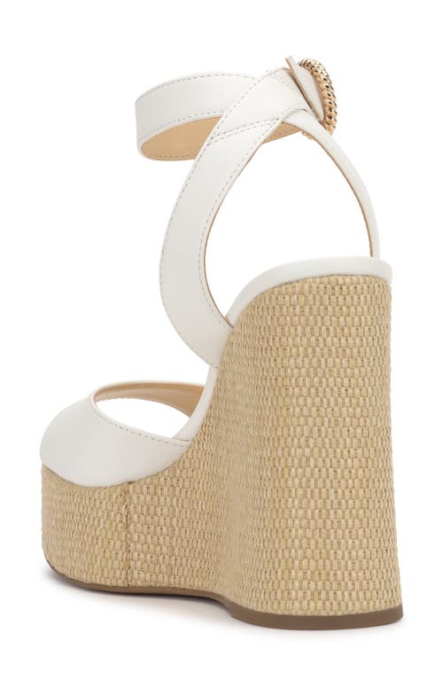 Jessica Simpson Kamindi Platform Wedge Sandal In White