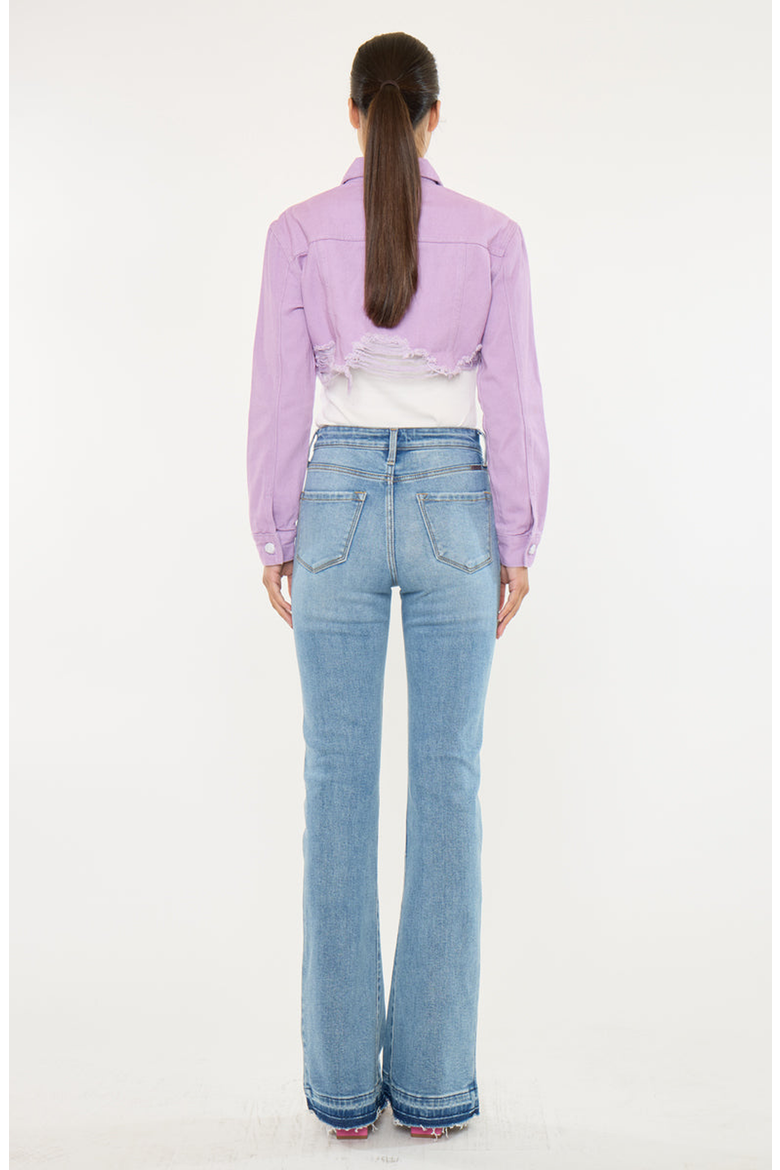 Aimmes High Rise Flare Stretch Jeans, Alternate, color, Medium Wash