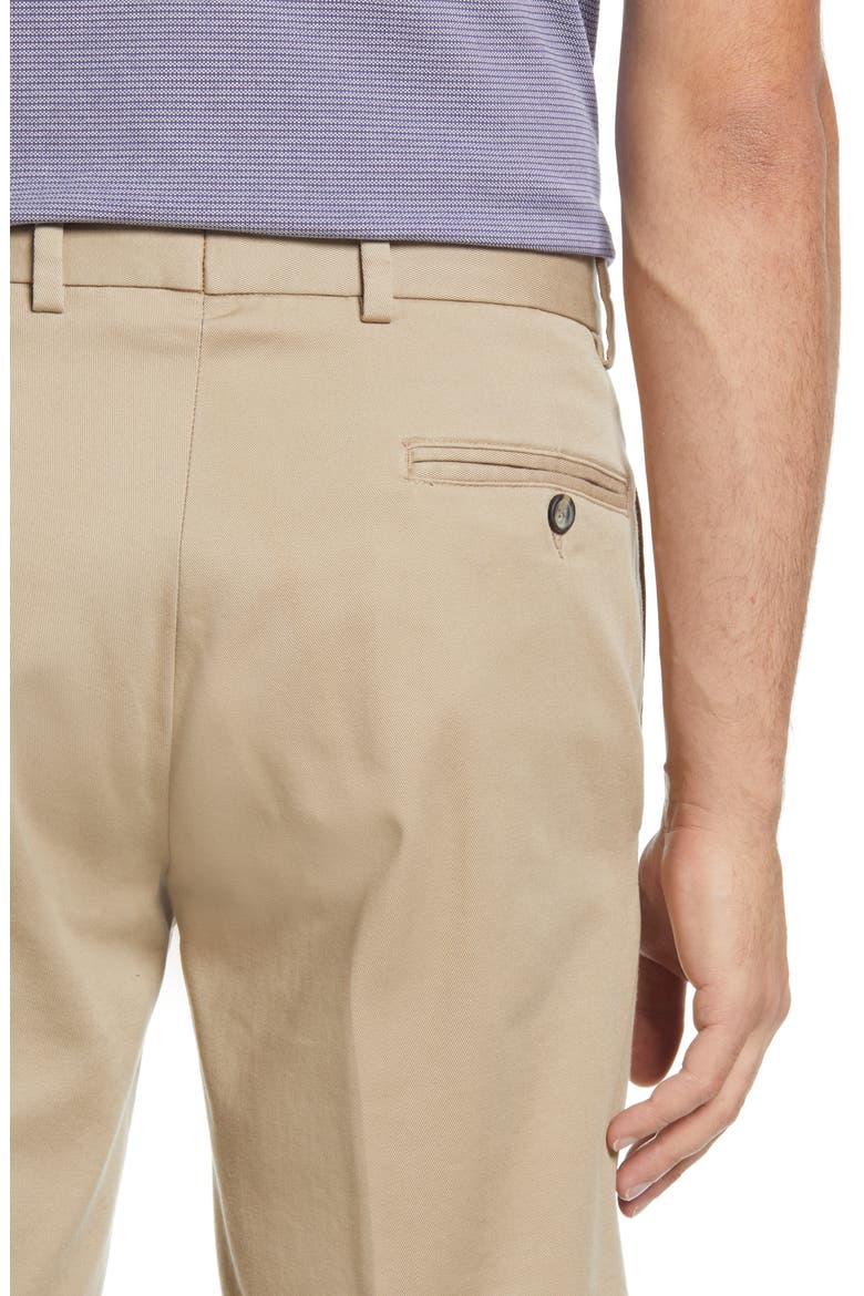 Charleston Khakis Flat Front Chino Shorts, Alternate, color, KHAKI