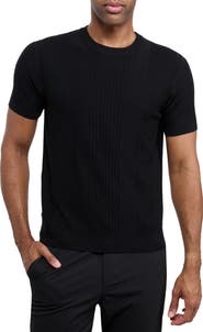 XRAY Stripe Short Sleeve Sweater