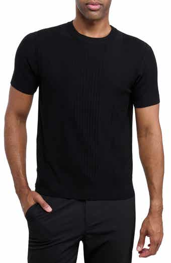 XRAY Stripe Short Sleeve Sweater