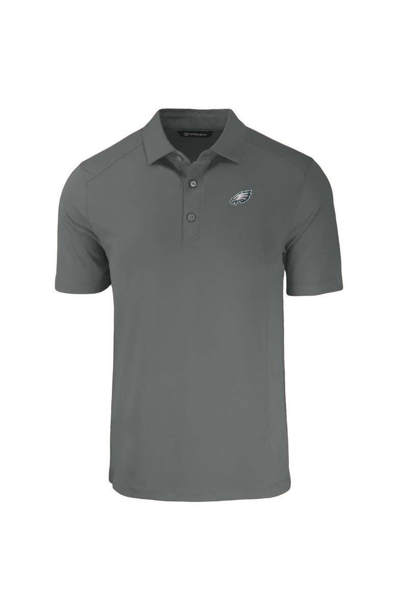 Cutter & Buck Men's Cutter & Buck Gray Philadelphia Eagles Forge Eco Stretch Recycled Polo, Alternate, color,