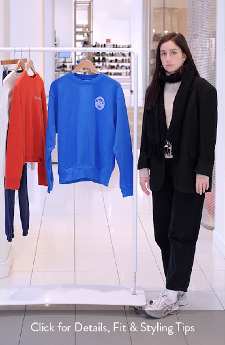 Vendome Resort Cotton Crewneck Sweatshirt, sales video thumbnail