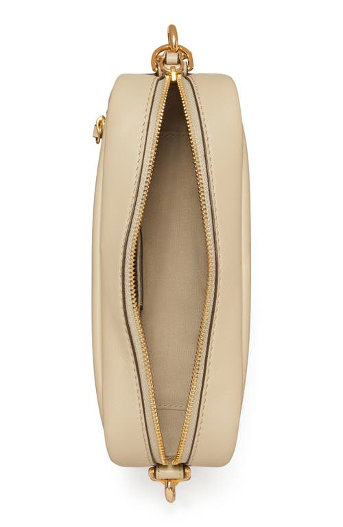 Tory Burch Mini Miller Soft Leather Crossbody Bag In Neutral