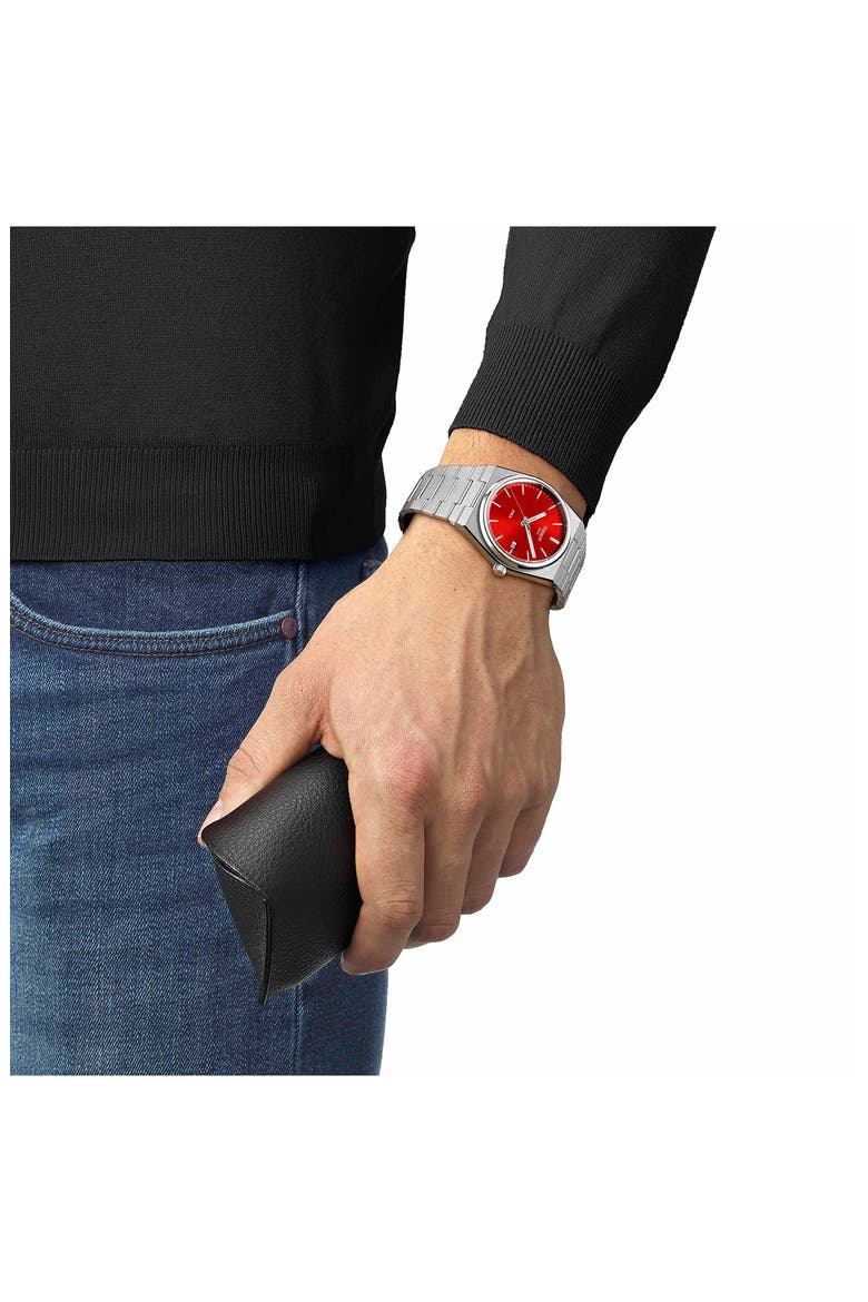 PRX Bracelet Watch, 40mm, Alternate, color, RED