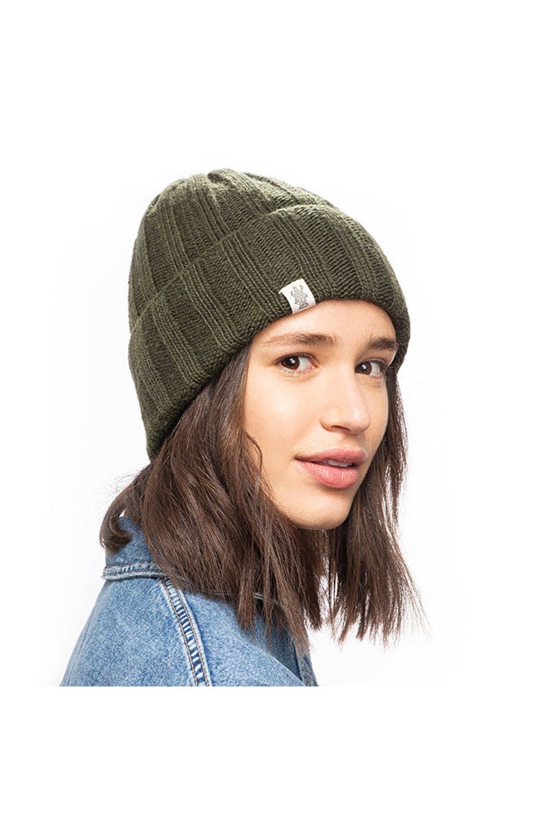 Nirvanna Designs Ribbed Beanie, Alternate, color, Black