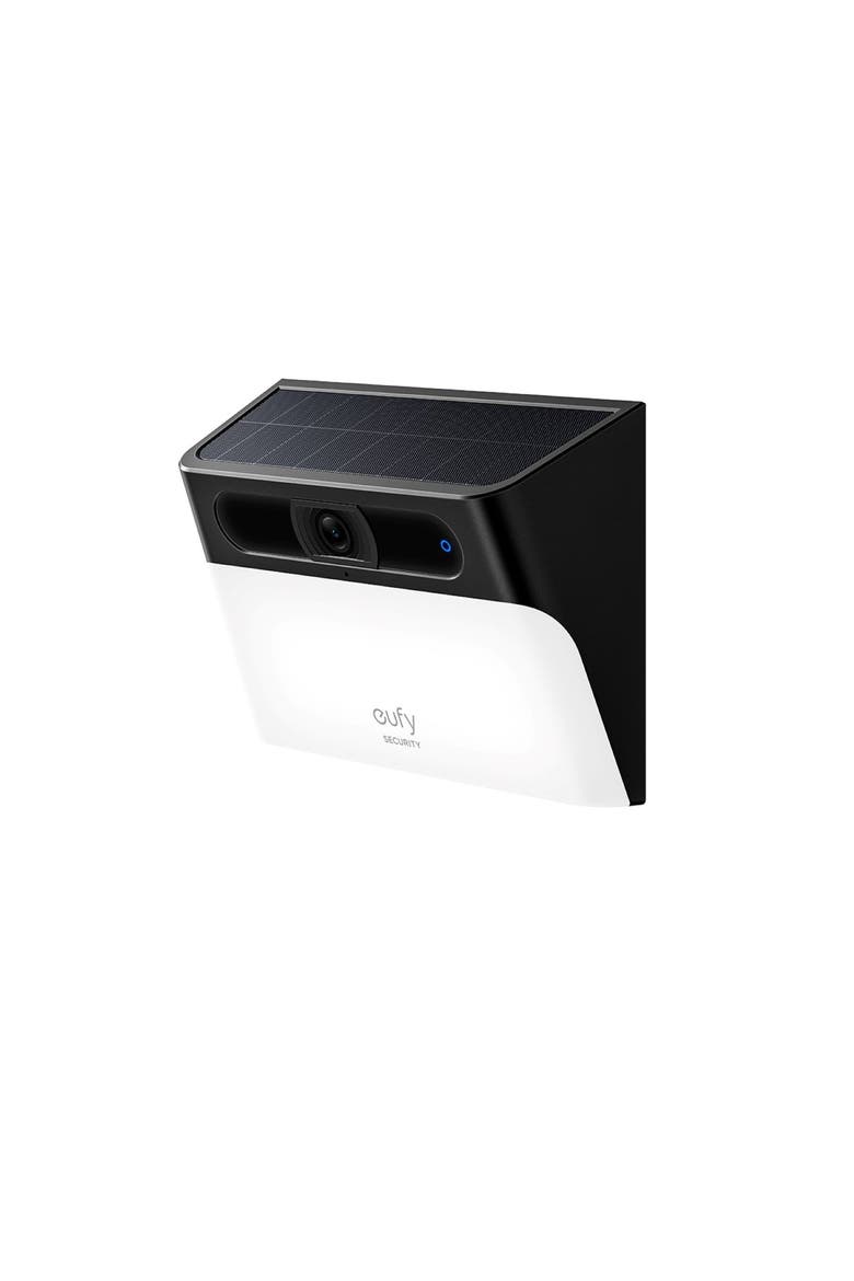 Solar Wall Light Cam S120 solar powered outdoor security camera with 8GB storage, Main, color, Black
