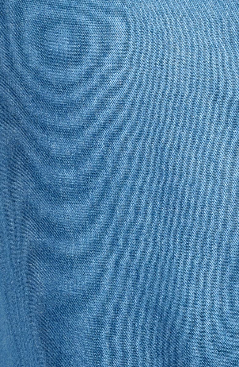 beachlunchlounge Maylee Embroidered Chambray Button-Up Shirt, Alternate, color, Subtle Love