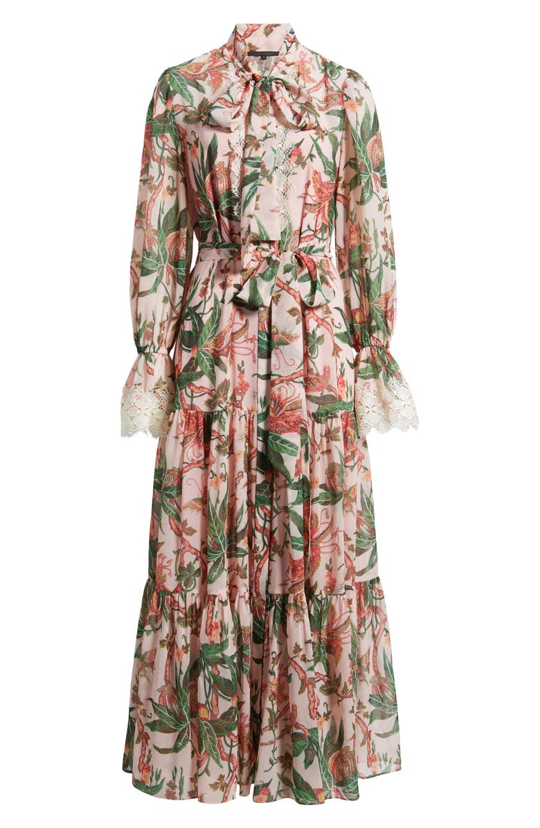 KOBI HALPERIN Payne Long Sleeve Maxi Dress, Alternate, color, Peony Multi