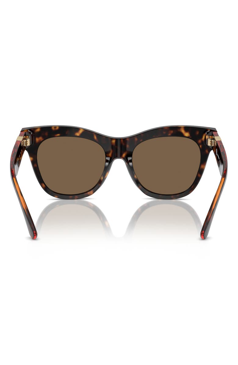 Burberry Evolution 54mm Cat Eye Sunglasses, Alternate, color, Dark Havana