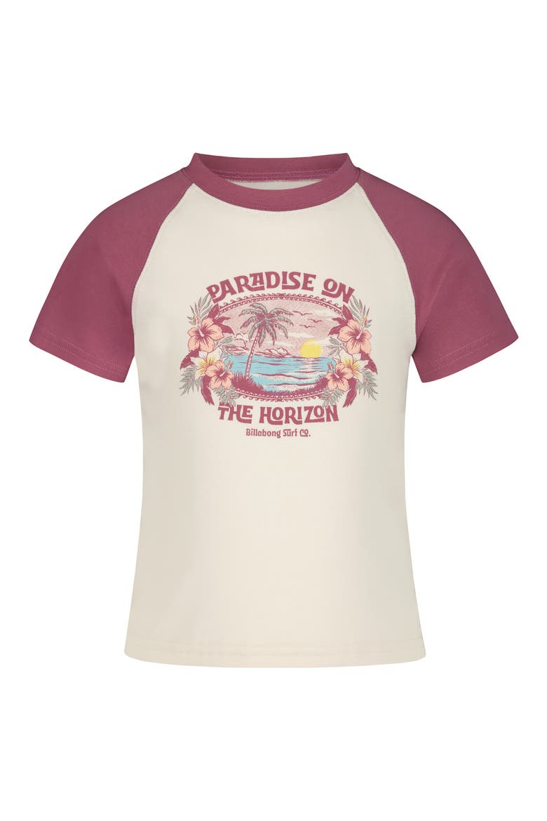 Kids' Horizon Graphic Raglan T-Shirt, Main, color, CRYSTAL