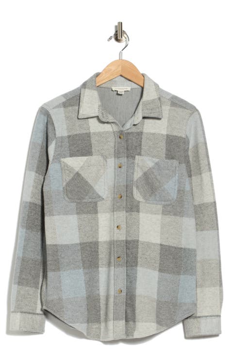 Plaid Jacquard Knit Shacket