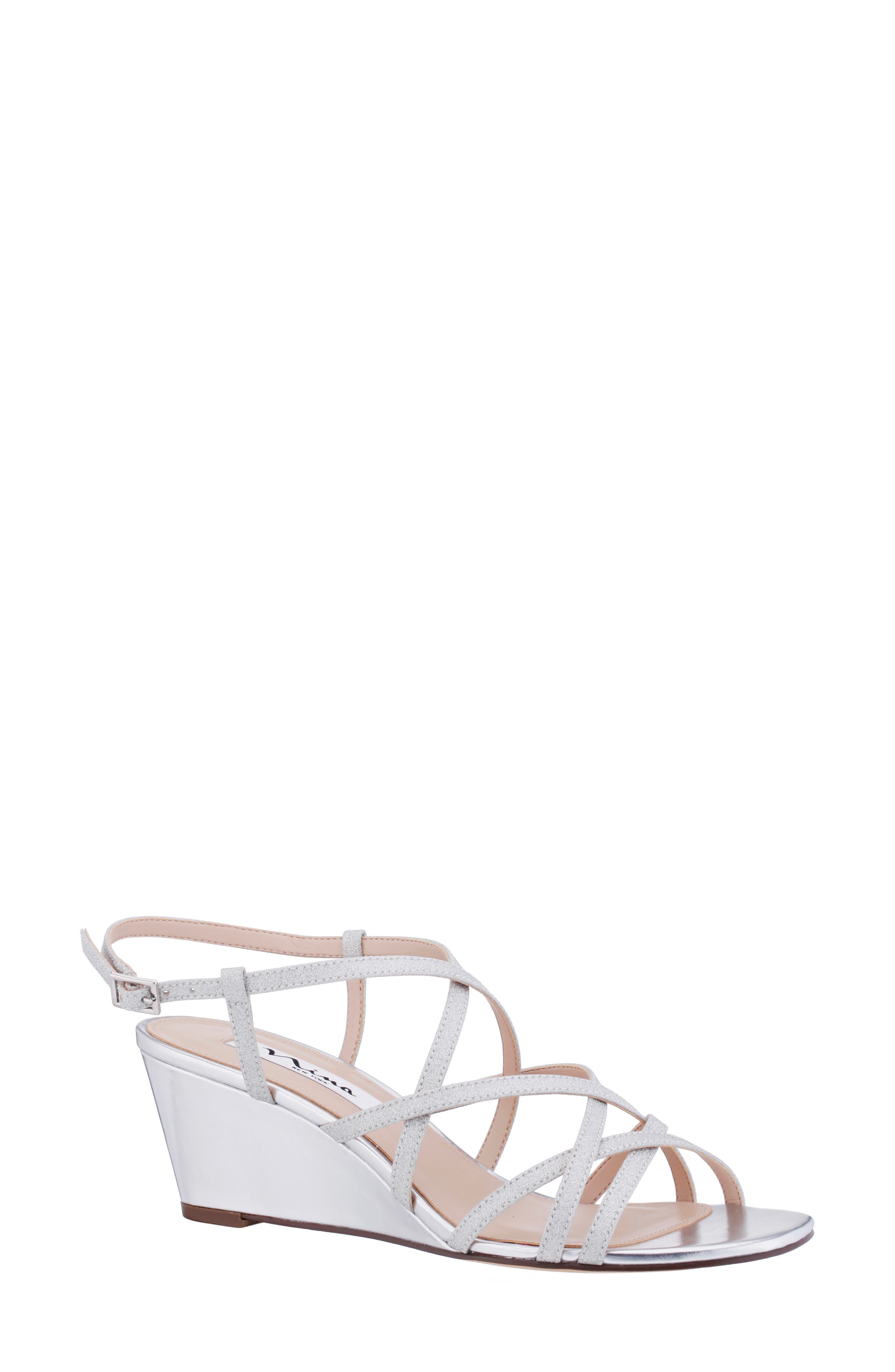 Nina Bibiana Wedge Sandal, Main, color, 