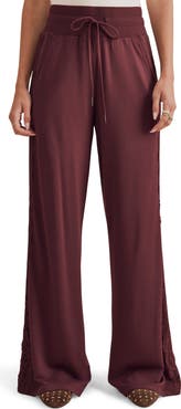 Splendid Lace Trim Drawstring Pants