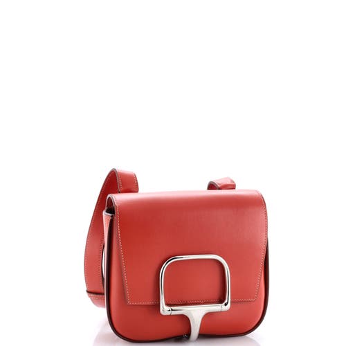 Pre-owned Hermes  Hermes Della Cavalleria Shoulder Bag Tadelakt Mini In Red