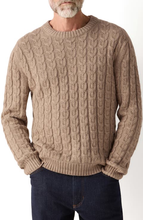 Cable Stitch Linen, Cashmere & Silk Sweater